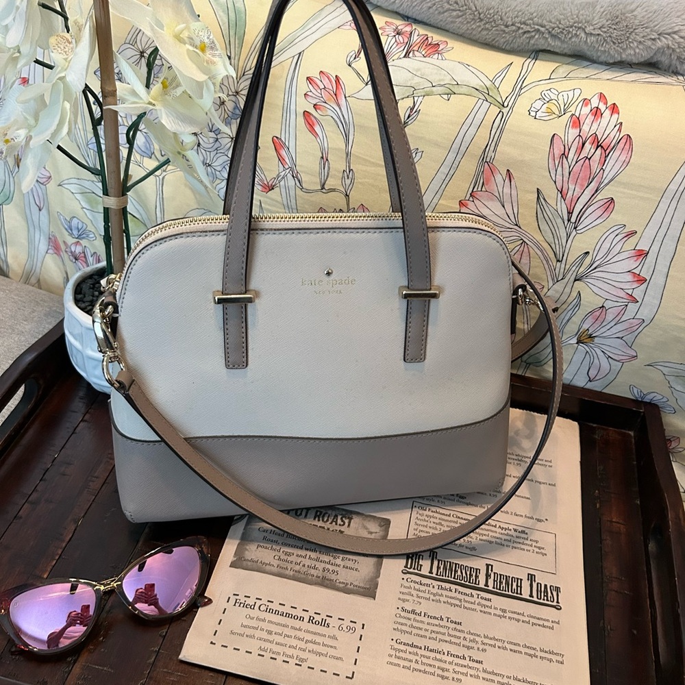 Kate Spade New York Maise Cedar Street leather satchel crossbody purse